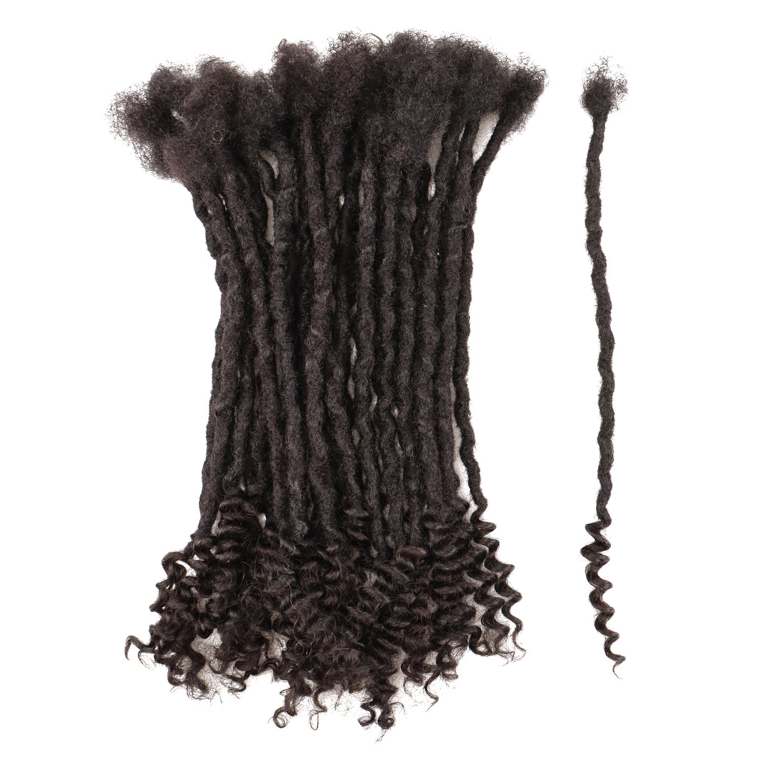 FAMILOCS Culture locs with curly ends Afro Kinky Human Hair Crochet Dreadlock Extensions