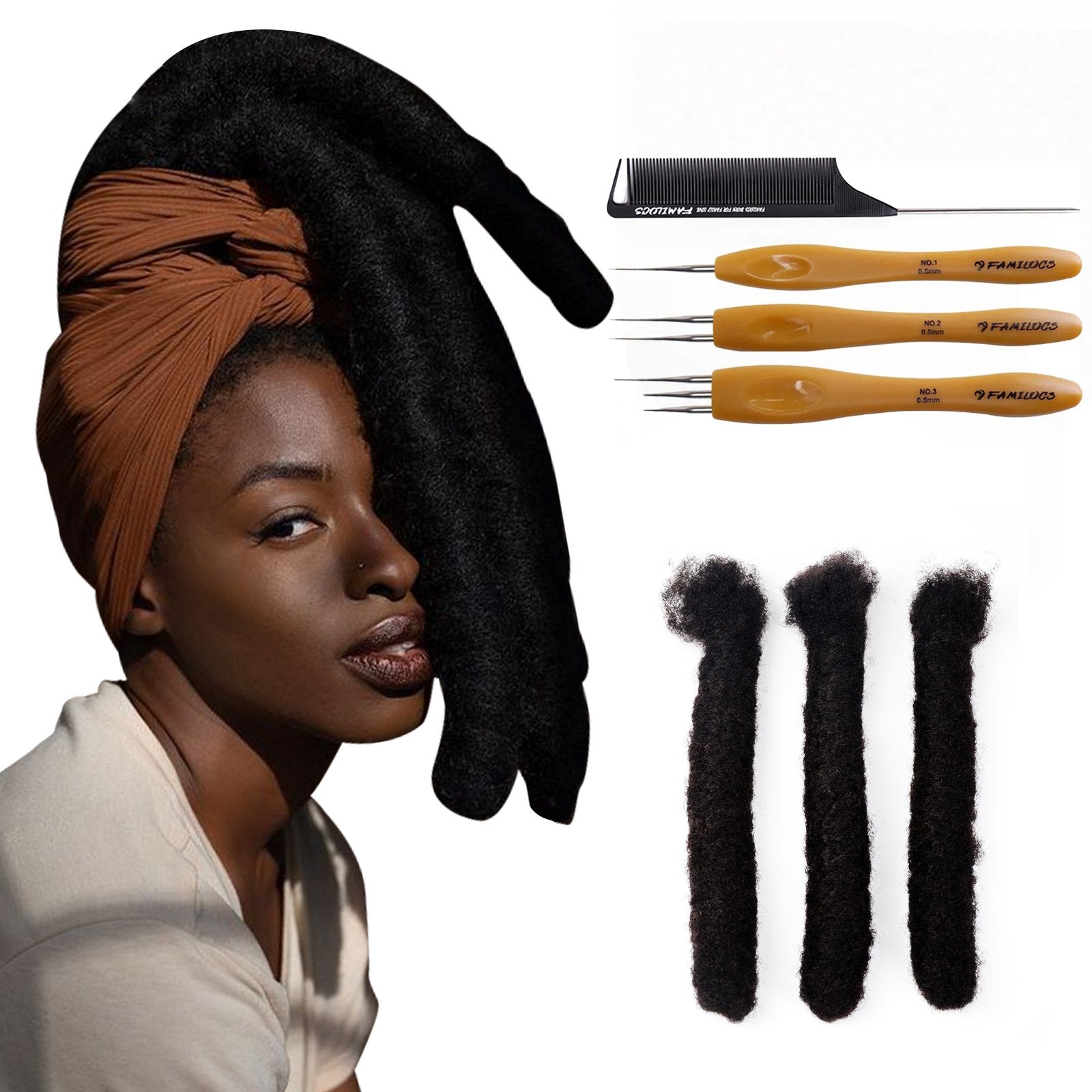 FAMILOCS loc extensions human hair(Jumbo Locs) – Familocs