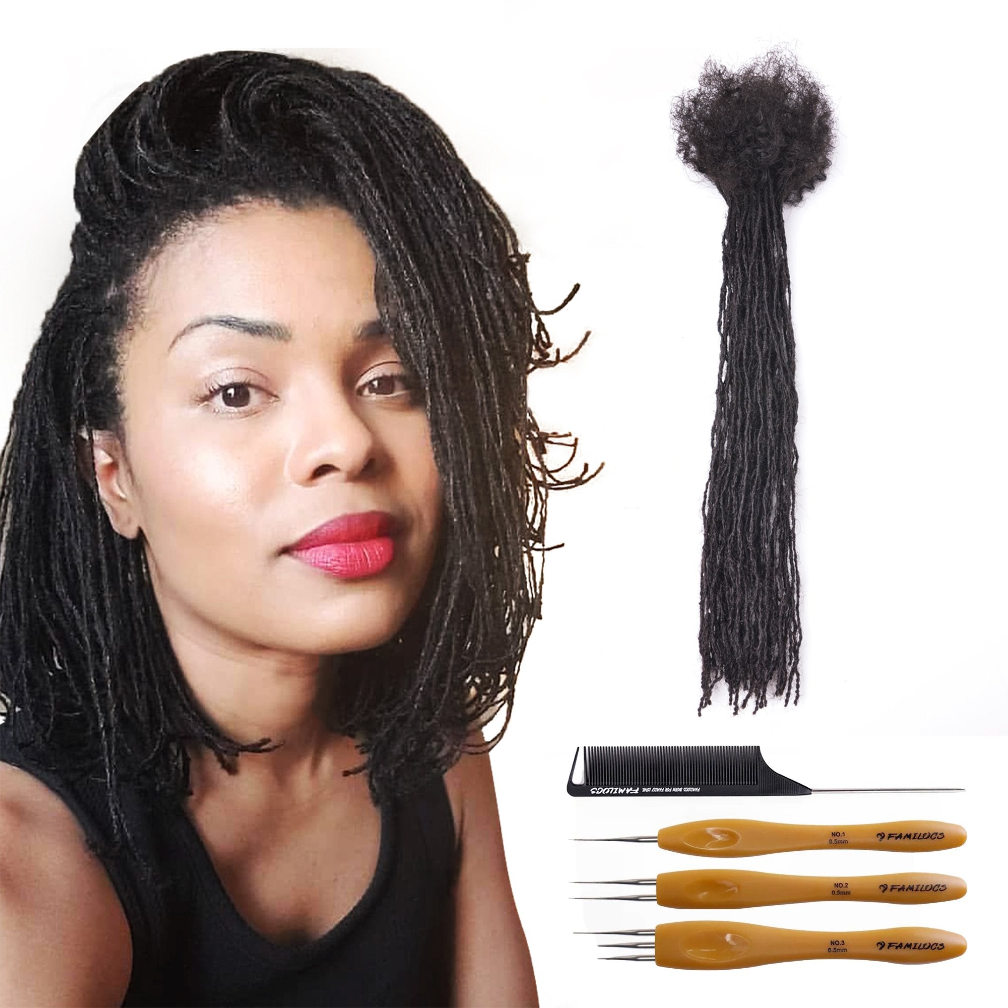 FAMILOCS loc extensions human hair(Micro Locs) – Familocs