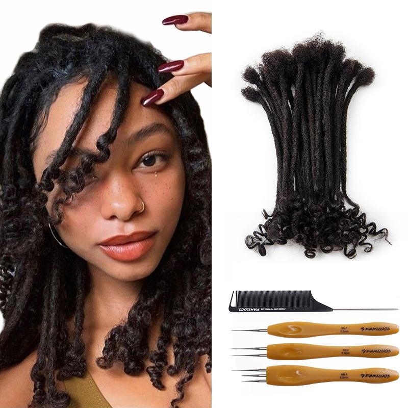 FAMILOCS loc extensions human hair(Curly Locs) – Familocs