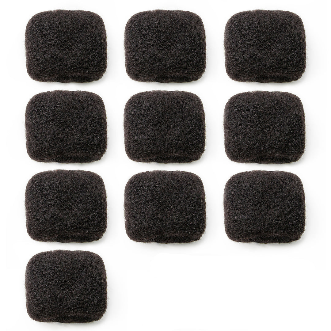 FAMILOCS Natural Black Afro Kinky Bulk Human Hair for Braiding and Loc Extensions Soft Natural Texture-11