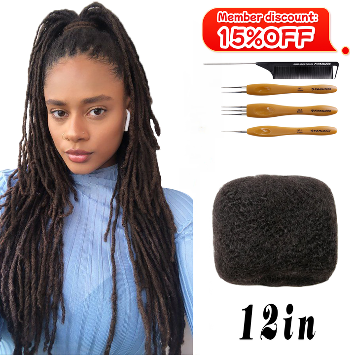 12Inch 30G Human Hair Afro Kinky Bulk