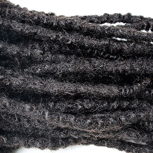 0.4cm Textured Loc Extensions 100％ Human Hair Natural Look for Men and Women