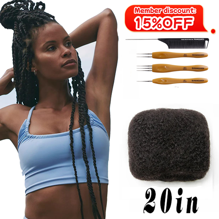 20Inch 30G Human Hair Afro Kinky Bulk