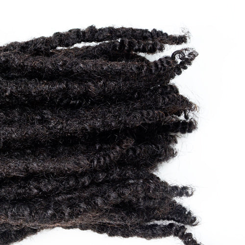 0.4cm Textured Loc Extensions 100％ Human Hair Natural Look for Men and Women