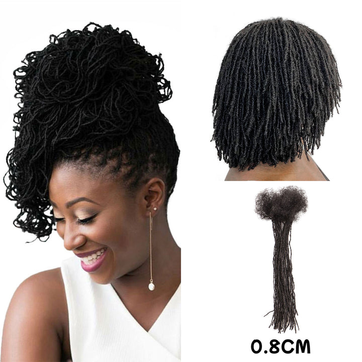 0.2cm Micro Width Loc Extensions Human Hair for Man/Women