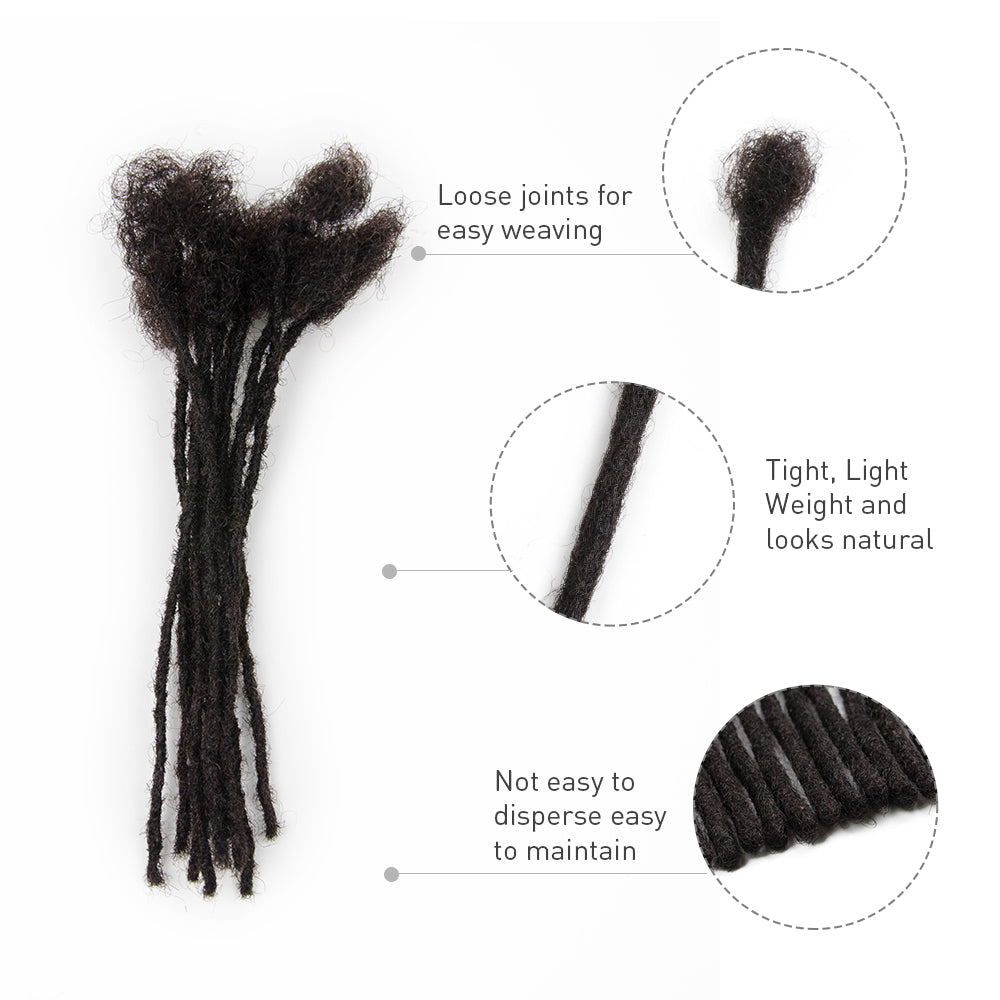 0.2cm Micro Width Loc Extensions Human Hair for Man/Women